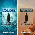 thumbnail image 6 of (2 Pack) Full Cylinders OSHA Notice Sign 10 Inch X 14 Inch Indoor / Outdoor Rust-Free Aluminum Metal Signs for Workplace, Workshop, and Construction Site, Made in the USA, 6 of 8