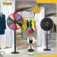 thumbnail image 5 of 24 Inch Prize Wheel Dual Adjustable Tabletop & Floor Stand 14 Slots Spinner Game, 5 of 10