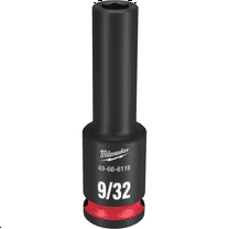 Milwaukee Tool SHOCKWAVE Impact Duty  3/8" Drive 9/32" Deep 6 Point Socket
