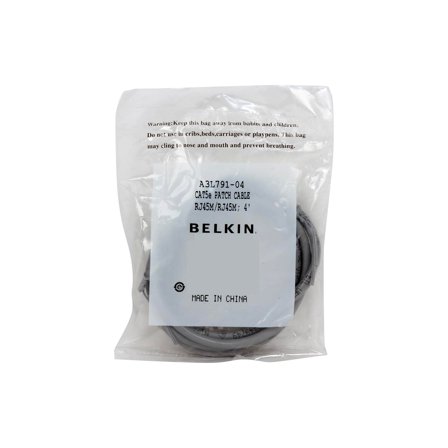 Belkin - Patch cable - RJ-45 (M) to RJ-45 (M) - 1.2 m - UTP - CAT 5e - gray - for Omniview SMB 1x16, SMB 1x8; OmniView IP 5000HQ; OmniView SMB CAT5 KVM Switch