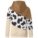 thumbnail image 5 of Sudadera con capucha y estampado de vaca para mujer, sudadera con capucha y cordón de manga larga Fridja  fksj3603, 5 of 5