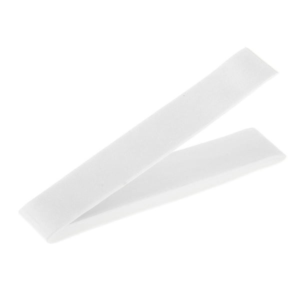 Protector de cabeza de raqueta de bádminton de 24,8 cm, marco , cinta protectora, protección de bordes, ancho de 12mm para práctica de raqueta Blanco Sunnimix Empuñadura de raqueta de tenis