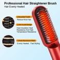 thumbnail image 4 of Alisador de pelo inalámbrico USB peine plancha de pelo de cerámica cepillo de viaje rizador de pe MABOTO Peine, 4 of 7