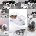 thumbnail image 3 of Comederos para gatos, comederos para gatos elevados e inclinados, comederos para vómitos de cachorros y conejos, comederos ortopédicos para gatos de interior. TUNC Sencillez, 3 of 5