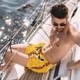 thumbnail image 2 of luoweisi Men's Beach Shorts Quick Dry Swim Trunks with Mesh Lining Giraffe L, 2 of 5