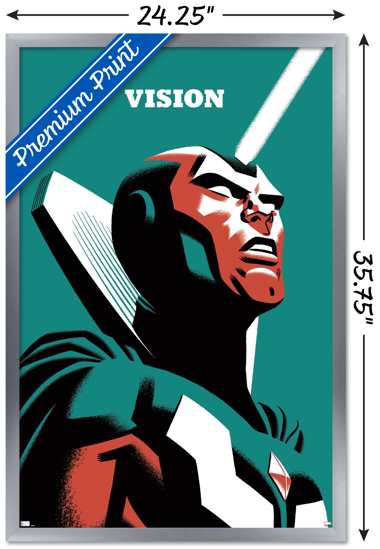 Marvel Comics - Vision - Vision #4 Wall Poster, 22.375" x 34", Framed