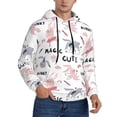 thumbnail image 2 of Daiia Cute Magic Bunny for Men's Fashion Hoodies & Sweatshirts with Kangaroo Pocket Hooded Sweatshirt Breathable & Moisture Wicking-Medium, 2 of 7