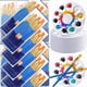 thumbnail image 1 of Juego de 264 Pinceles y Paletas, Paquete de 240 Pinceles A Granel, 24 Bandejas de Pintura, Pinceles Acrílicos para Artistas., 1 of 5