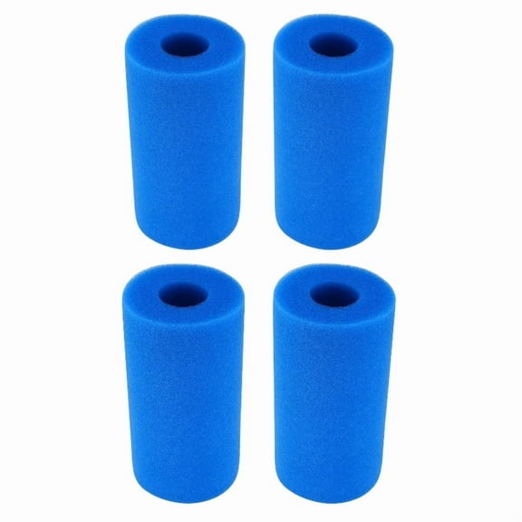 Jinswick 4 Pack Pool Filter Sponge for Type A/C, Pool & Spa Cartridge Filter Replacement, Reusable Foam Filter for Type A/C Pool Pump