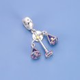 thumbnail image 2 of 925 Sterling Silver Libra Zodiac Balance Scale Dangle Charm for Bracelet Charms Bangle Pendant Jewelry, 2 of 3