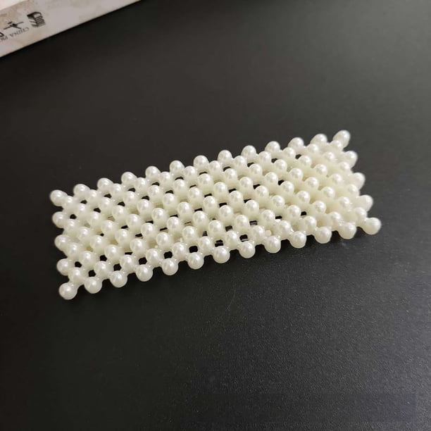 Pinza para el cabello BuyWeek con perlas falsas pasadores de cabello construcción resistente
