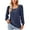 Navy, variant on qolati Women's Lantern Long Sleeve Tops 2023 Trendy Embroidery Square Neck Loose Fit T-Shirt Dressy Casual Basic Work Shirts