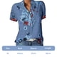 thumbnail image 4 of Blusa de manga corta con bolsillo y estampado para mujer, 4 of 5