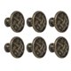thumbnail image 1 of Cabinet Knob, 6Pcs 33mm Dresser Cupboard Cabinet Drawer Knobs Wardrobe Door Pull Handle for Home Of, 1 of 5