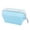 Blue, variant on Silicone Folding Lunch Box for Food Storage, Reusable Microwave Safe Bento Box, Portable Collapsible Food Container for Kitchen and Travel Use
