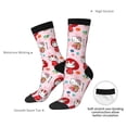 thumbnail image 5 of Lsque Sanrio Printed Men's Crew Socks, Soft Durable Breathable Moisture-Wicking with Odor Control Cotton socks, 5 of 7