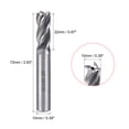 thumbnail image 3 of Unique Bargains 6mm Shank 4mm x 11mm Straight End Mill Cutter CNC Router Bits 4 Flute, 10mmx10mmx22mm 1, 3 of 4
