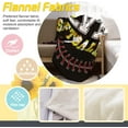 thumbnail image 2 of Softball Soft Throw Blanket All Season Microplush Thick Warm Blankets Tufted Fuzzy Flannel Throws Blanket for Bed Sofa Couch 50"x40", 2 of 6