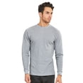 thumbnail image 4 of Men's Heavyweight Cotton Long Sleeve Thermal Top, Heather Grey XL, 1 Count, 1 Pack, 4 of 4