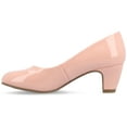thumbnail image 3 of Journee Womens Luu Comfort Insole Round Toe Low Block Heel Pumps, Widths Available, 3 of 10