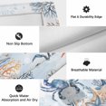 thumbnail image 6 of Crab Coastal Outdoor Rug for Patio/Deck/Porch, Non-Slip Large Area Rug 5 x 7 Ft, Summer Beach Blue Ombre Coral Starfish Indoor Outdoor Rugs Washable Area Rugs, Reversible Camping Rug Carpet Runner, 6 of 8