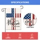 thumbnail image 3 of Banderas patrióticas del jardín del 4 de julio, 30*45cm, bandera de jardín, pancartas verticales pequeñas de bienvenida para el Día de la Independencia, 3 of 5