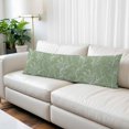 thumbnail image 2 of Sage Green Botanical Body Pillow Cover 20 x 54 Inch Decorative Pillow Cover Vintage Floral Plants Branch Lumbar Pillowcase Seasonal Rectangle Cushion Case for Couch Sofa Bed Living Room, 2 of 9