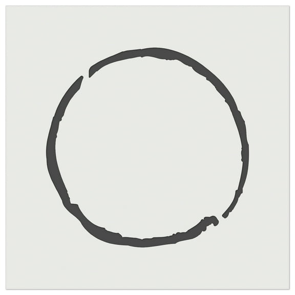 Sketchy Circle Outline DIY Cookie Wall Craft Stencil - 5.5 Inch