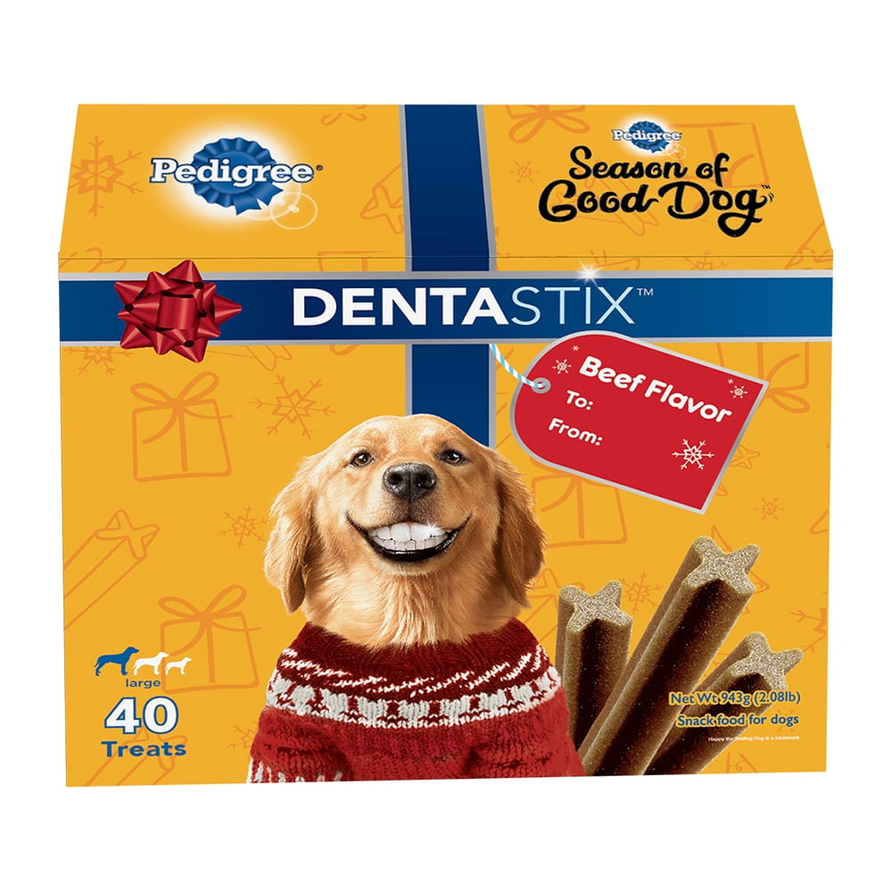 Pedigree Dentastix Large Dental Dog Treats, Beef Flavor, Limited