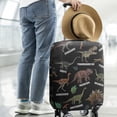 thumbnail image 2 of Travel Luggage Cover Suitcase Protector Fits 18-32 Inch Luggage Wheel Covers Patterned Travel Related Items Flower Luggage Protector Elastic Luggage Anti-scratch Suitcase Cover XL, 2 of 5