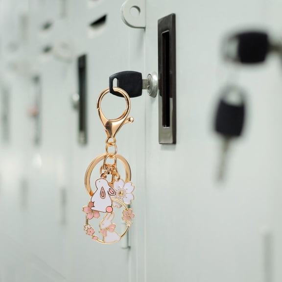 NICEXMAS Kawaii Bunny Keychain Keys Decoration 2Pcs