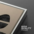 thumbnail image 4 of PixonSign Framed Wall Art Set Retro Geometric Mid-Century Semi-Circle Polygons Variety Abstract Shapes Canvas Prints Cozy Neutral Minimal Decorative Bohemian for Home Decoration - 24"x36"x2 White, 4 of 5