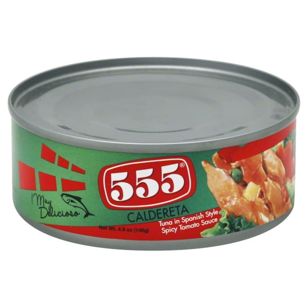 555 Caldereta Tuna in Spanish Style Spicy Tomato Sauce, 4.9 oz