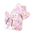 thumbnail image 4 of Vestido de gato, ropa para gatos para perros pequeños, disfraz de fiesta navideña, trajes con patrón de flores con pajarita, elegante disfraz para Rosa, 4 of 8