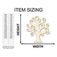 thumbnail image 2 of Unfinished Wood Swirly Tree Shape - Craft - up to 46" 3" / 1/8", 2 of 5