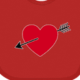 thumbnail image 4 of Inktastic Valentines Day Heart Arrow Boys or Girls Baby Bib, 4 of 4