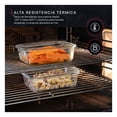 thumbnail image 3 of Set 4 Recipentes De Vidrio Cookify, Tapa Hermética | Refractarios Contenedores Resistentes Sin Bpa, Aptos Para Horno, Congelador, 3 of 7