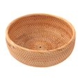thumbnail image 1 of Cestas de mimbre Cestas de Picnic DIY Fácil de llevar Almacenamiento de alimentos Mimbre Tejido Organizador Titular para cocina año de nuevo - 23x9cm 23x9cm Magideal Cestas de mimbre, 1 of 7