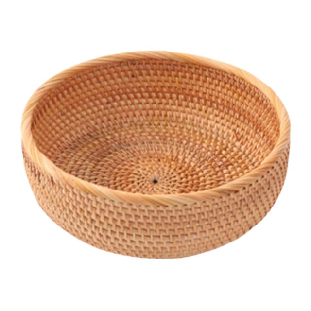 Cestas de mimbre Cestas de Picnic DIY Fácil de llevar Almacenamiento de alimentos Mimbre Tejido Organizador Titular para cocina año de nuevo - 23x9cm 23x9cm Magideal Cestas de mimbre