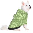 thumbnail image 3 of Bingfone Green Gingham Dog Clothes Hoodie, Pet Winter Coat,Puppy Sweatshirts For Small Dogs Boy Girl,Suitable For All Breeds-Medium, 3 of 9