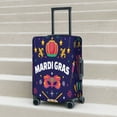 thumbnail image 5 of Uemuo Happy Mardi Gras Printed Washable Luggage Cover - Fashion Suitcase Protector Fits 18-32 Inch Luggage -Large, 5 of 9
