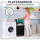 thumbnail image 2 of Laundry Basket with Lid, Black Laundry Basket with Removable Laundry Bag - Laundry Sorter for Bathroom & Bedroom, 2 of 5