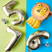 16 inch Foil Party Balloon Number 5, Gold, by Way to Celebrate