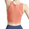 thumbnail image 4 of Bigersell Backless Sports Bra Women's Sport Bra Shock-proof Push-up Running Mesh Breathable Yoga Fitness Sport Underwear Female Wireless Bra Big & Tall Polyester Lace Bra Style 777, Orange L, 4 of 4
