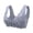 Grey, variant on Bra Women’s High Support Wireless Front-Closure Non-Marking Everyday Everyday Underwear Gray XL