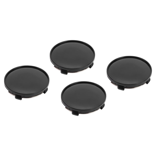 4PCS Car Rim Center Hub Cover Cap, Car Wheel Center Caps Water and Dust Proof, 61mm, Internal Diameter 56mm, Black or Silver