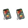 thumbnail image 2 of Sonducket Monedero de cuero para mujer, cremallera portátil, elegante, exquisito, resistente al agua, con estilo, bolsillo para tarjetas, Doble color tipo 1 2piezas, 2 of 6