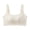 White, variant on Women's Lift Bust Shaping Bras Comfort Soft Support Push up One-Piece Fixed Bras Plus Size Full Coverage Seamless Wire-Free Everyday Bralettes for Yoga Workout Wear Black L