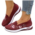 thumbnail image 7 of YLYL Women's Leather Flat Bottom Loafers Slip-on Round Toe Non-Slip Breathable Walking Shoes, 7 of 7