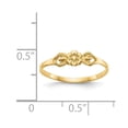 thumbnail image 2 of Auriga Fine Jewelry 14K Yellow Gold Flower Ring for Women Size 5, 2 of 6